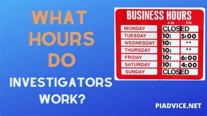 How many hours does a private investigator work?