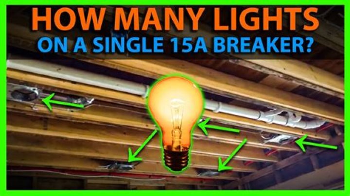 How many lights can be on a 15 amp switch?