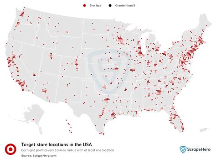 How many locations does Target have?