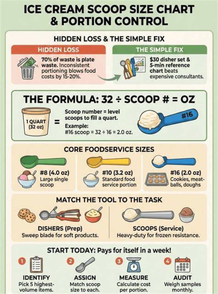 How many ounces is a scoop of icecream?