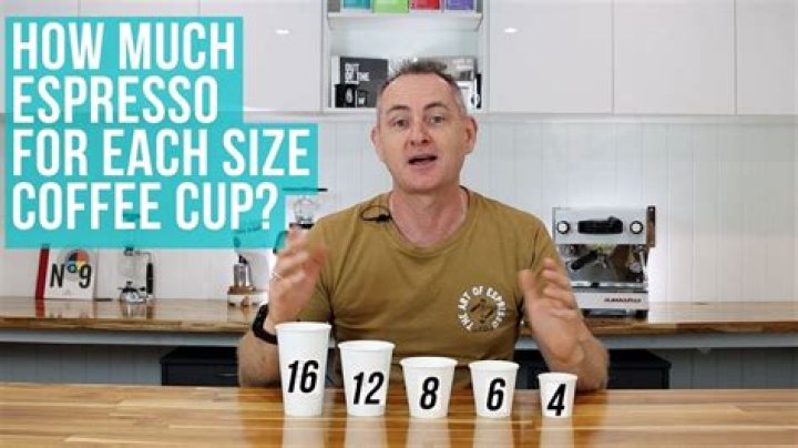 How many ounces of espresso are in a 12 oz latte?