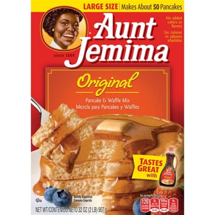 How many pancakes does a box of Aunt Jemima make?