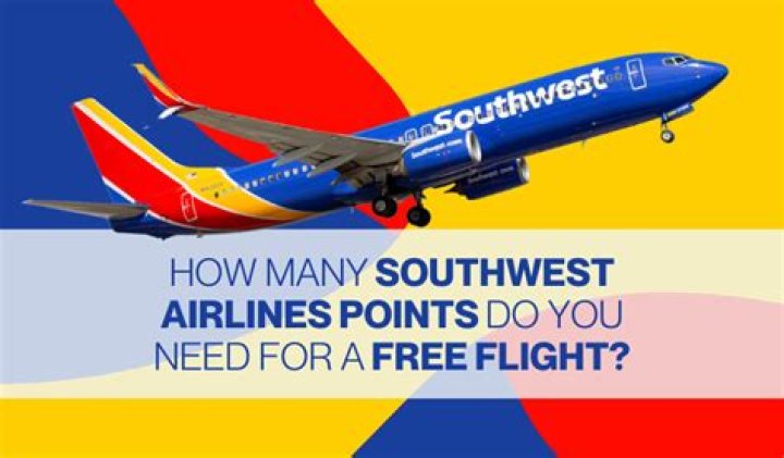 How many points do you need on Southwest for a free flight?