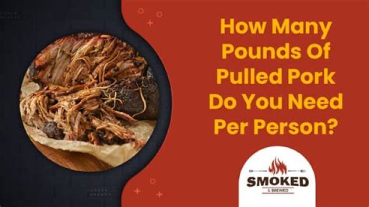 How many pounds of pulled pork do you need per person?