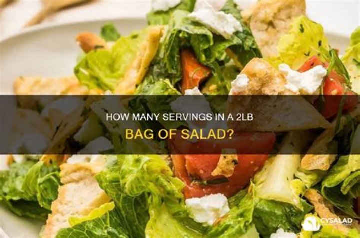 How many servings are in a 5 pound bag of salad?