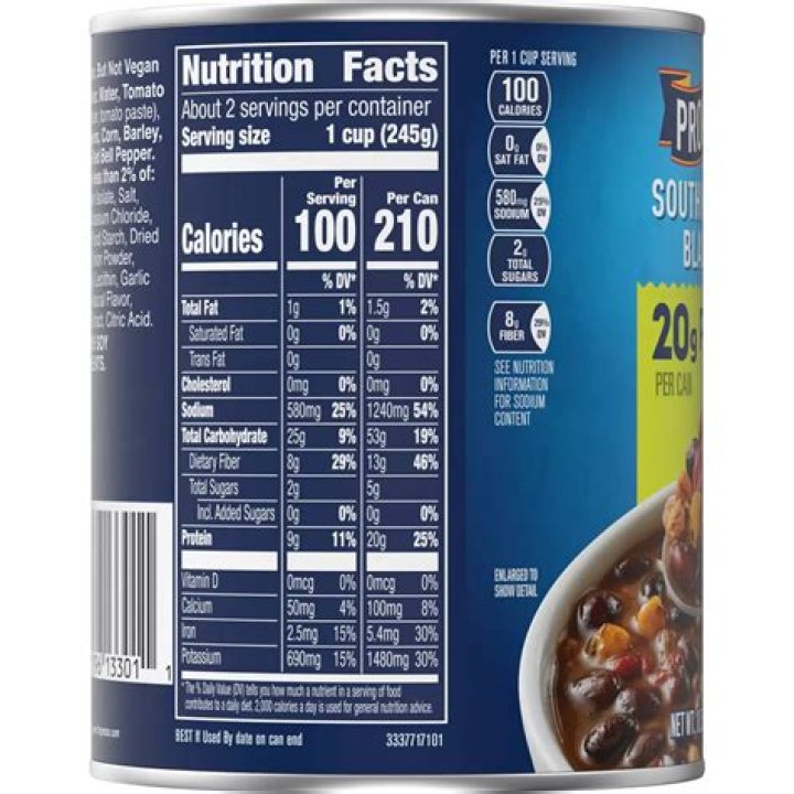How many servings are in a can of Progresso soup?