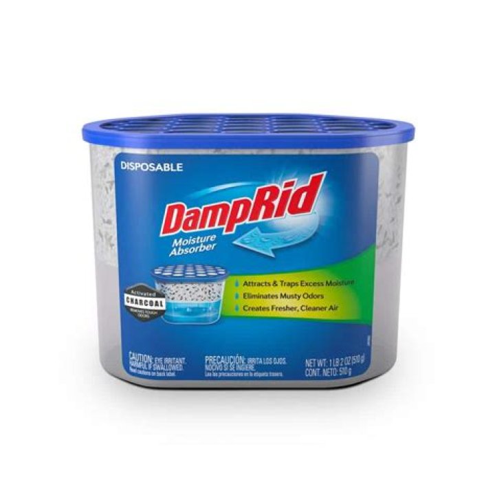 How many square feet does DampRid cover?