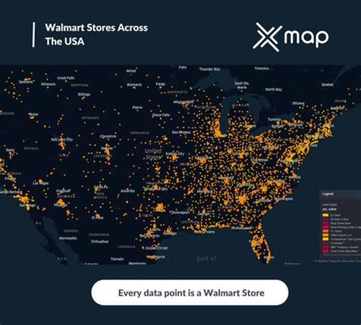 How many Walmarts are there in each state?