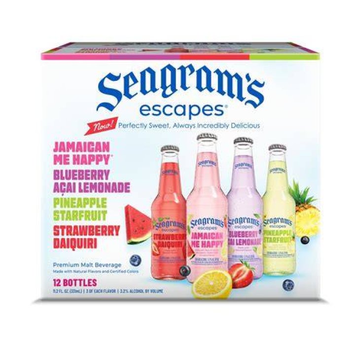 How much alcohol does Seagrams wine coolers have?