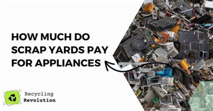 How much are appliances worth for scrap metal?