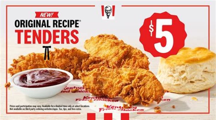 How much are KFC chicken tenders?