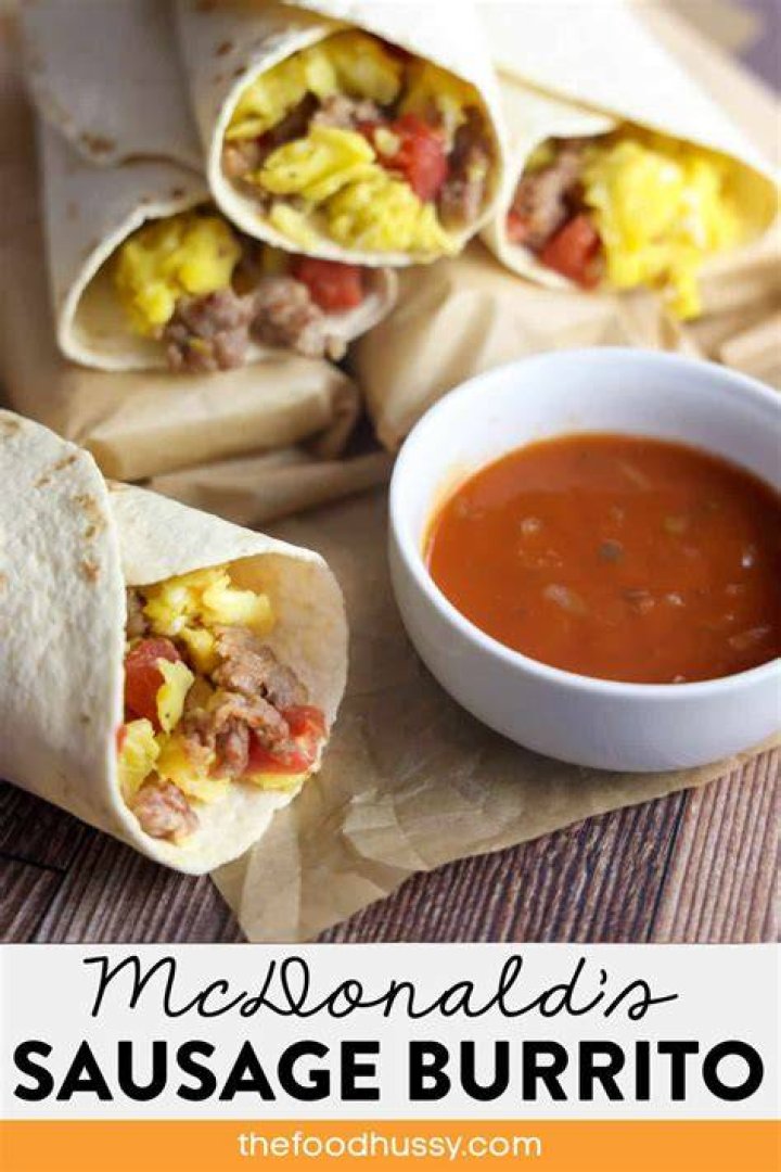 How much are sausage burritos at McDonald’s?