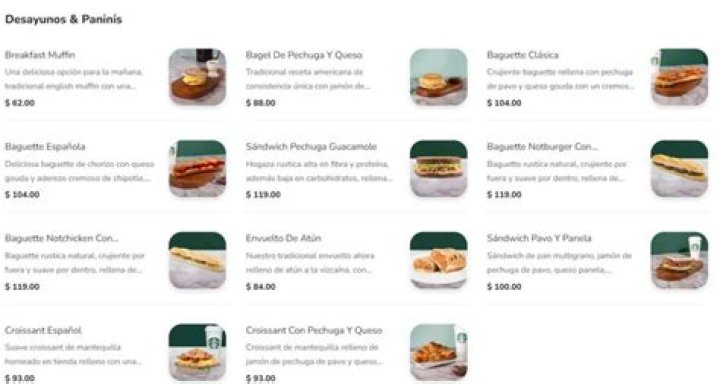 How much are the Starbucks paninis?