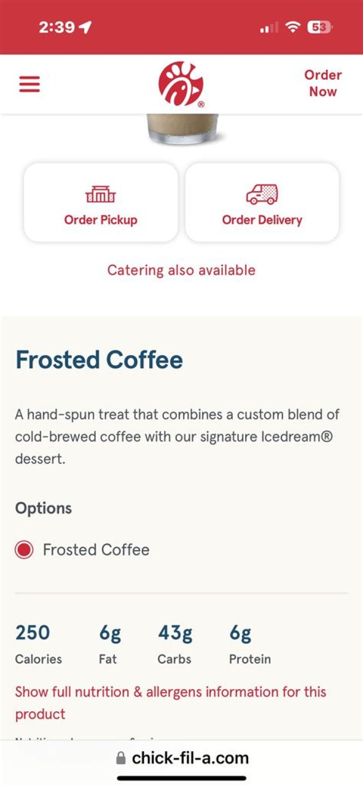How much caffeine in Chick-fil-A cold brew?
