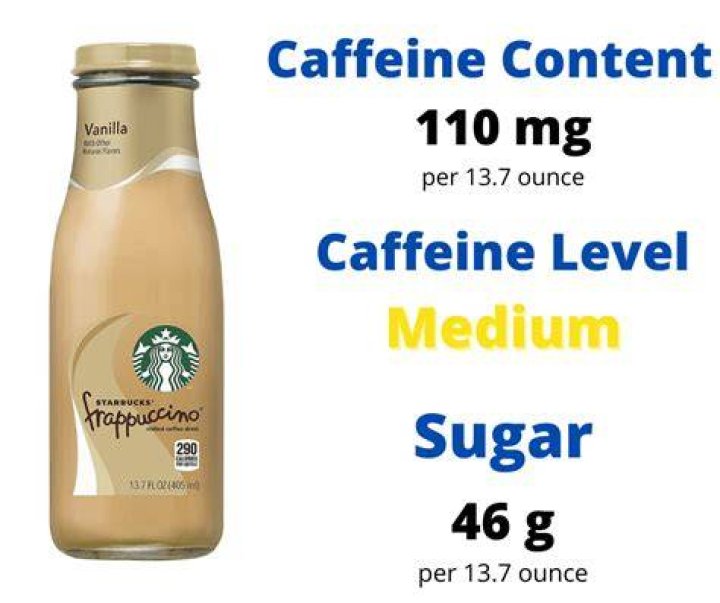 How much caffeine is in a white chocolate mocha Frappuccino?
