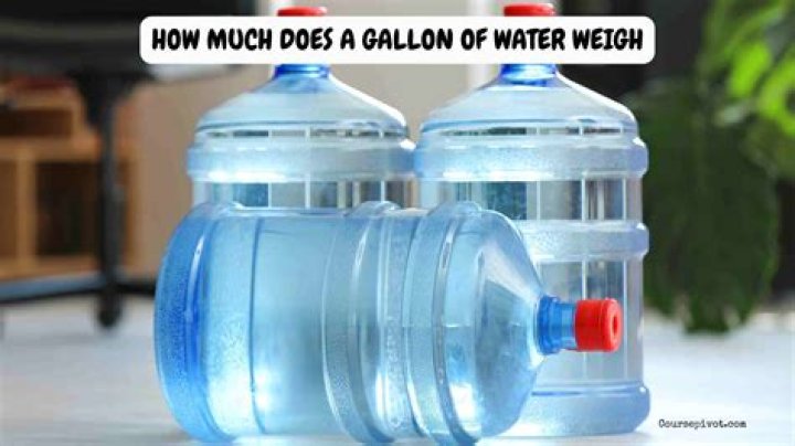 How much does 35 gallons of water weigh?