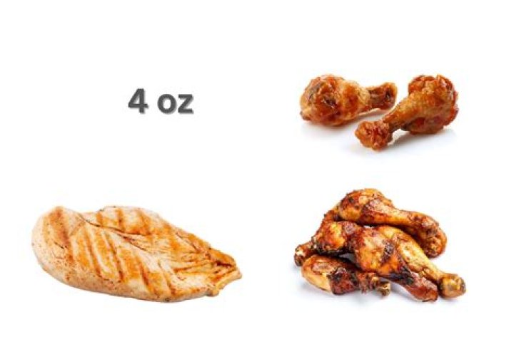 How much does 4 oz of cooked chicken weigh?