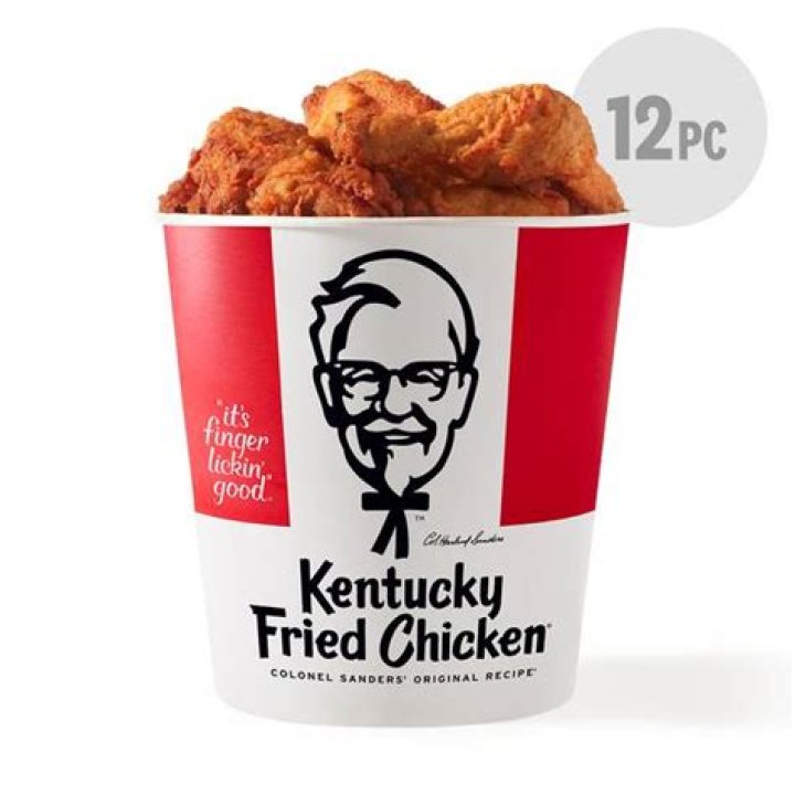 How much does a 12 piece bucket of chicken cost at KFC?