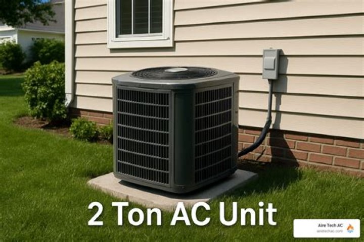 How much does a 2.5 ton AC unit cover?