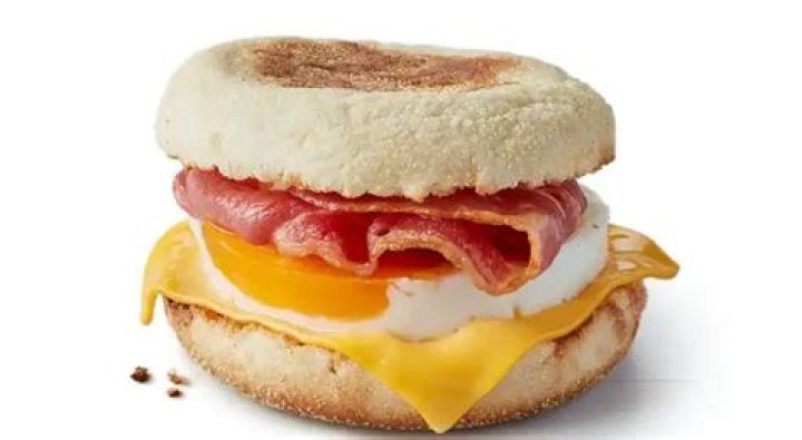 How much does a bacon and egg McMuffin cost?