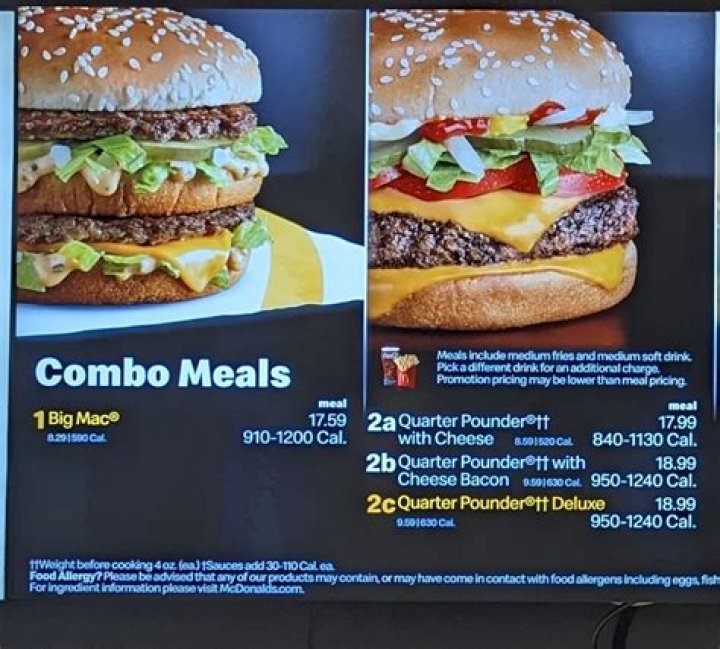 How much does a Big Mac combo cost in Toronto?