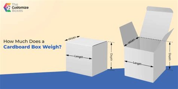How much does a cardboard box weigh?