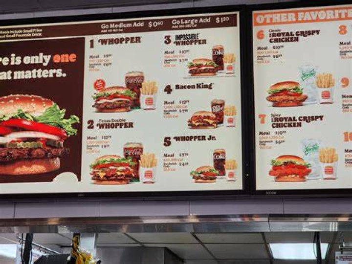 How much does a Double Whopper cost?
