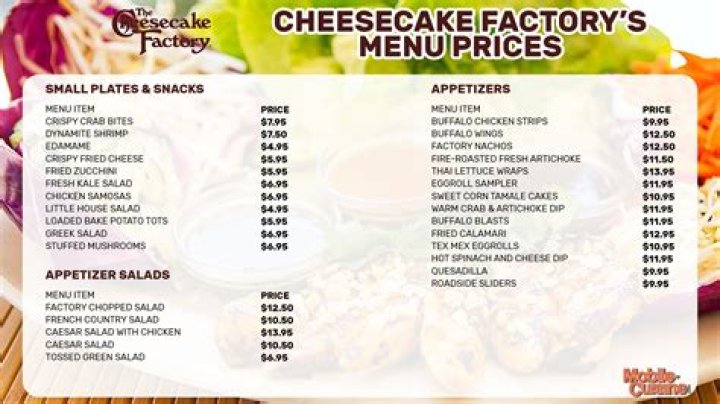 How much does a full cheesecake cost at The Cheesecake Factory?