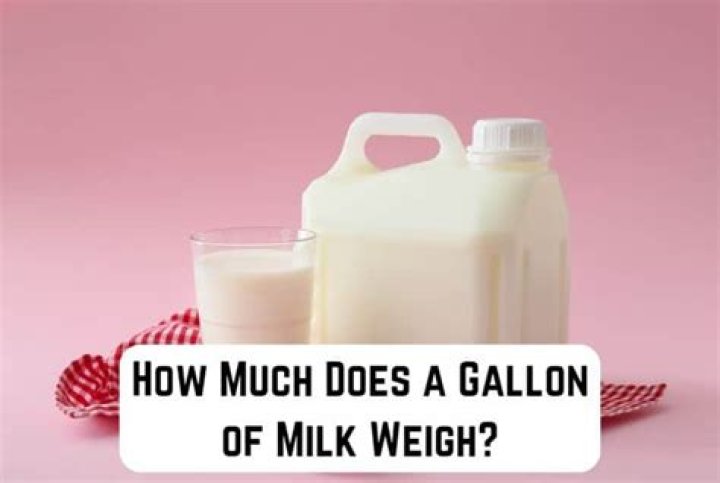 How much does a half gallon of whole milk weigh?