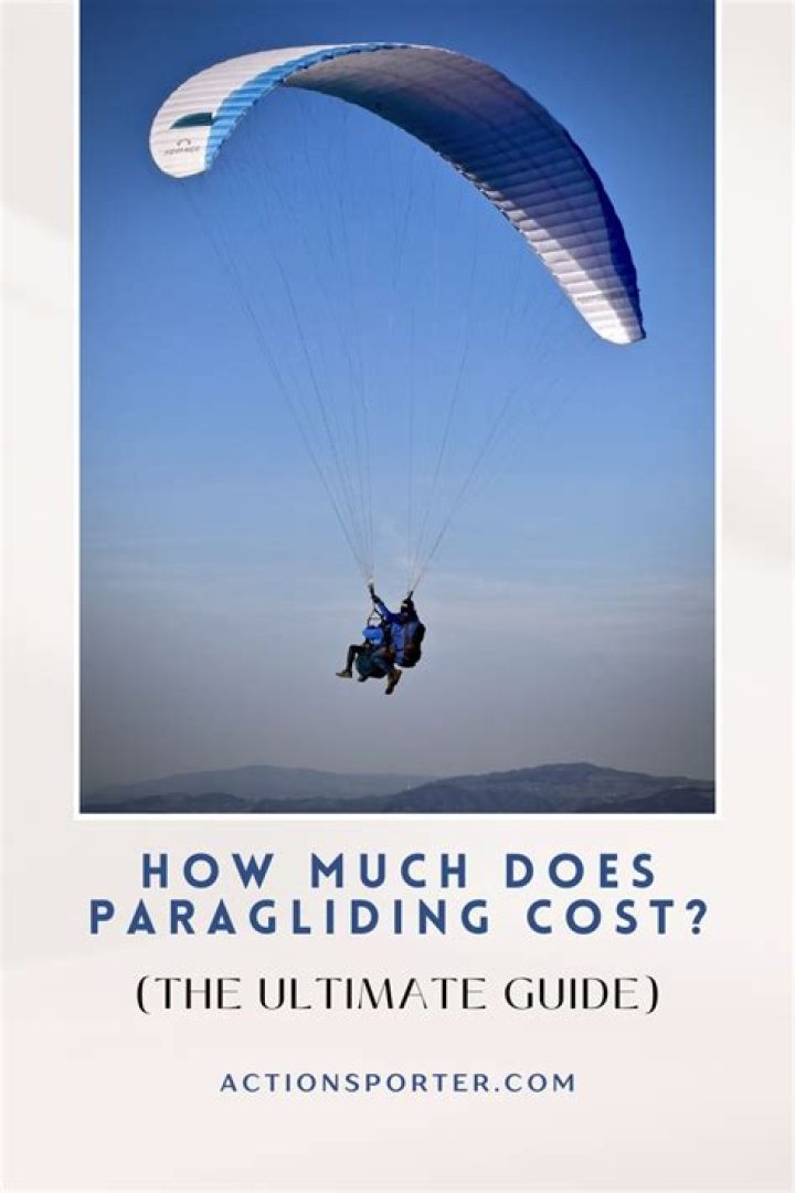How much does a paragliding setup cost?