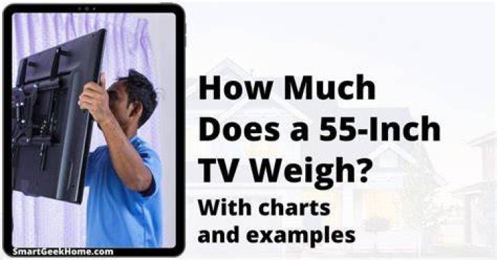 How much does a Samsung 55 inch TV weigh?