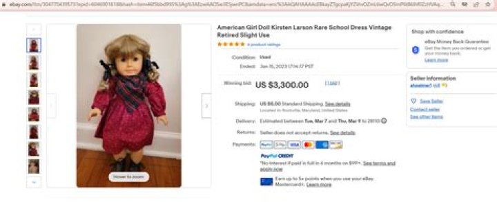 How much does an average American girl doll cost?