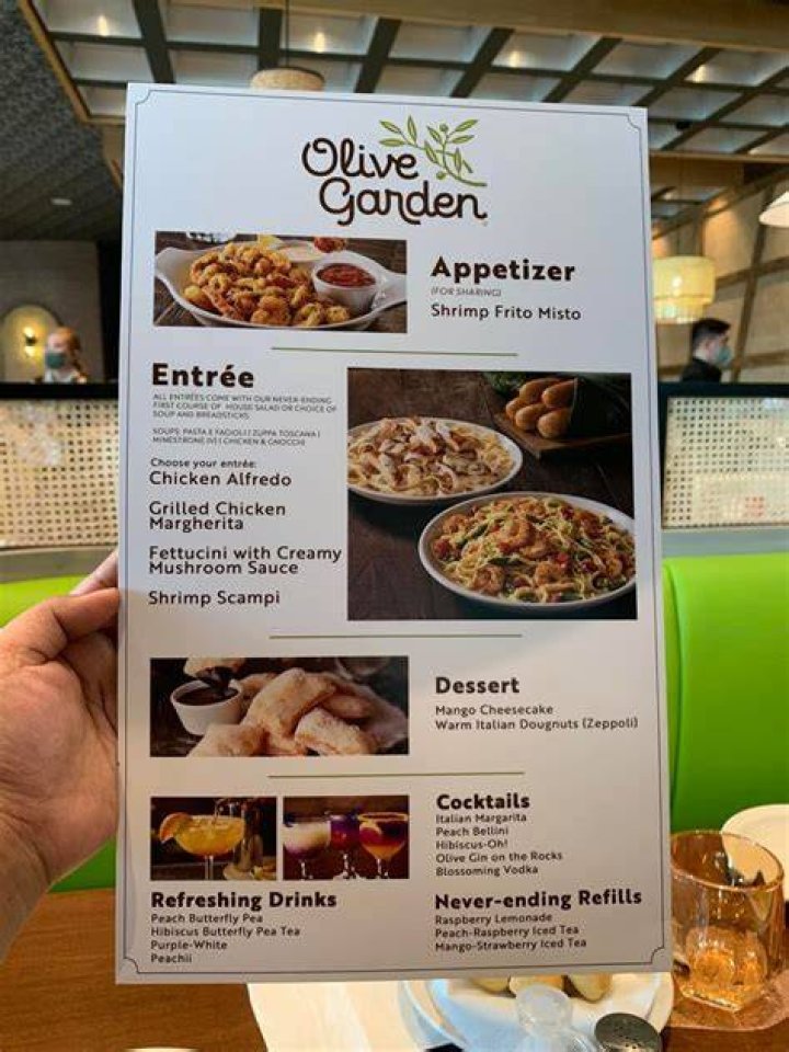 How much does mac and cheese cost at Olive Garden?