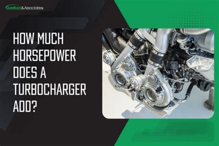 How much horsepower does a turbo add to a 4 cylinder?