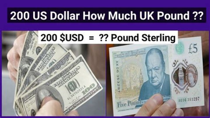 How much is $200 pounds in US dollars?