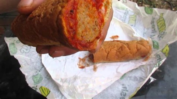 How much is a 12 inch meatball at Subway?