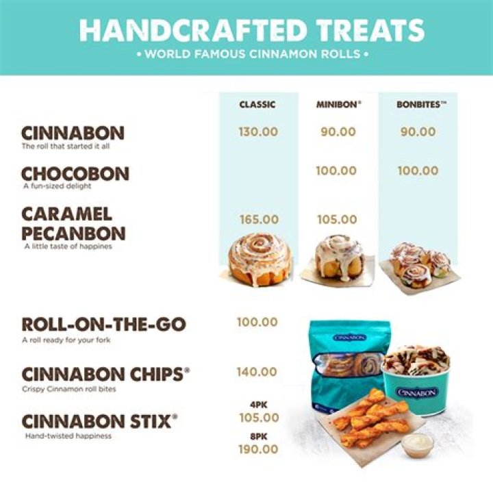 How much is a 6 pack of Cinnabons?