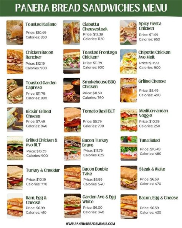 How much is a choose 2 at Panera?