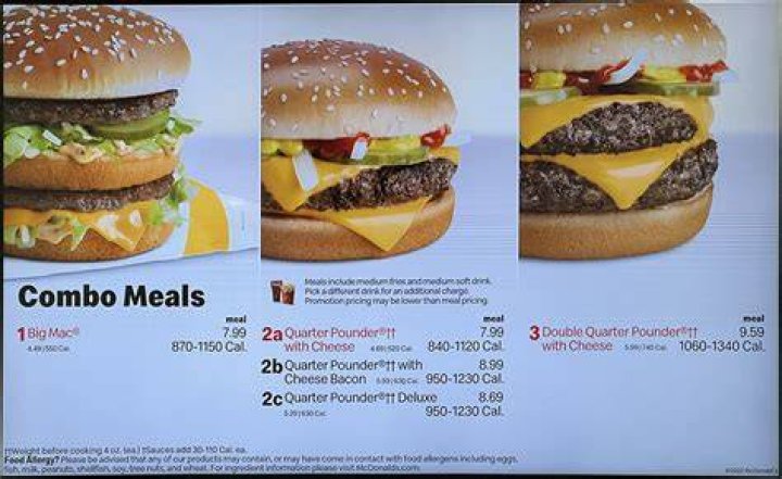 How much is a combo meal at mcdonalds?