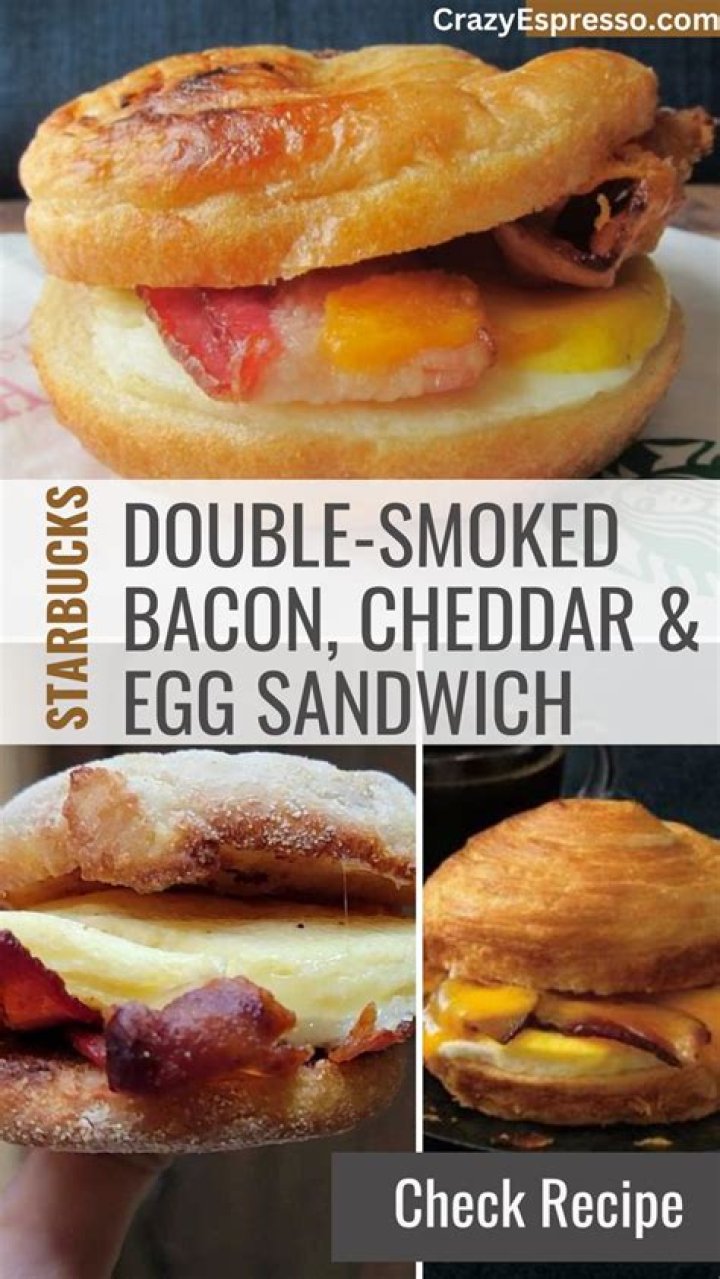 How much is a double-smoked bacon sandwich at Starbucks?