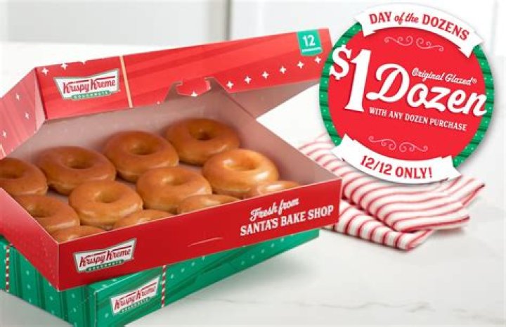How much is a dozen Krispy Kreme donuts?
