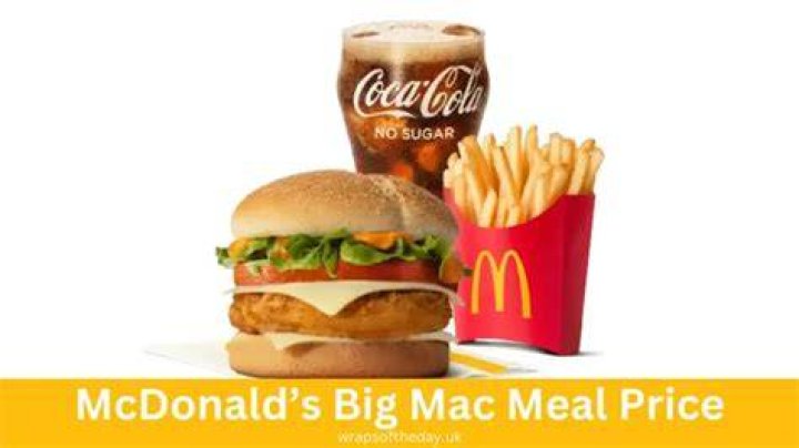 How much is a large Big Mac meal UK?