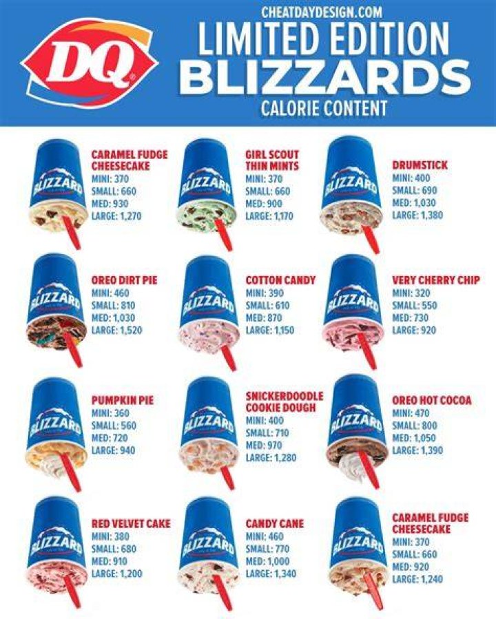 How much is a large blizzard at Dairy Queen?