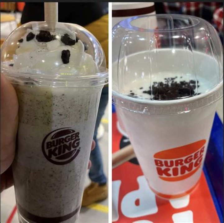How much is a large Oreo shake at Burger King?