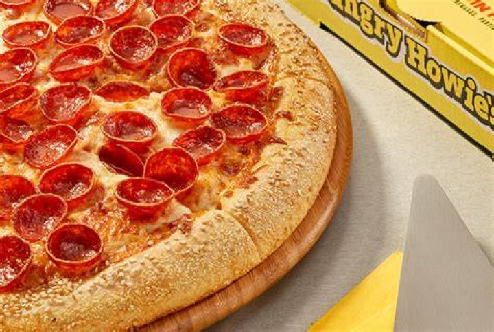 How much is a large pepperoni pizza from Hungry Howie’s?