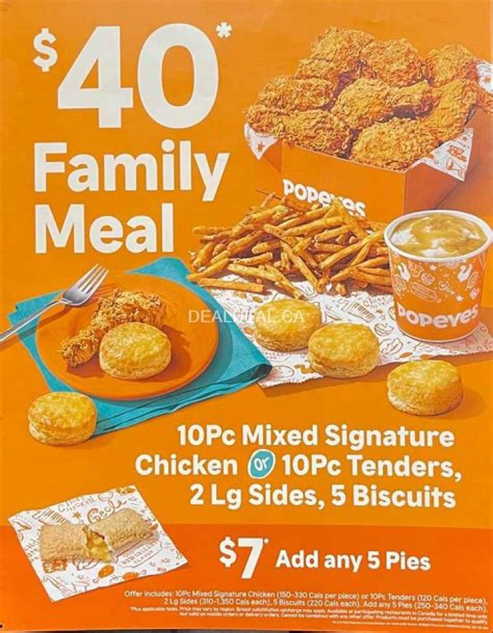 How much is a Popeyes franchise in Canada?