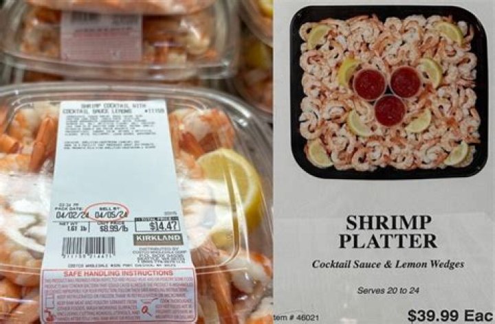 How much is a shrimp platter at Costco?
