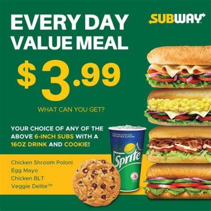 How Much Is a Subway meal deal?
