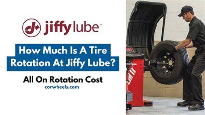 How much is a tire rotation at Jiffy Lube?