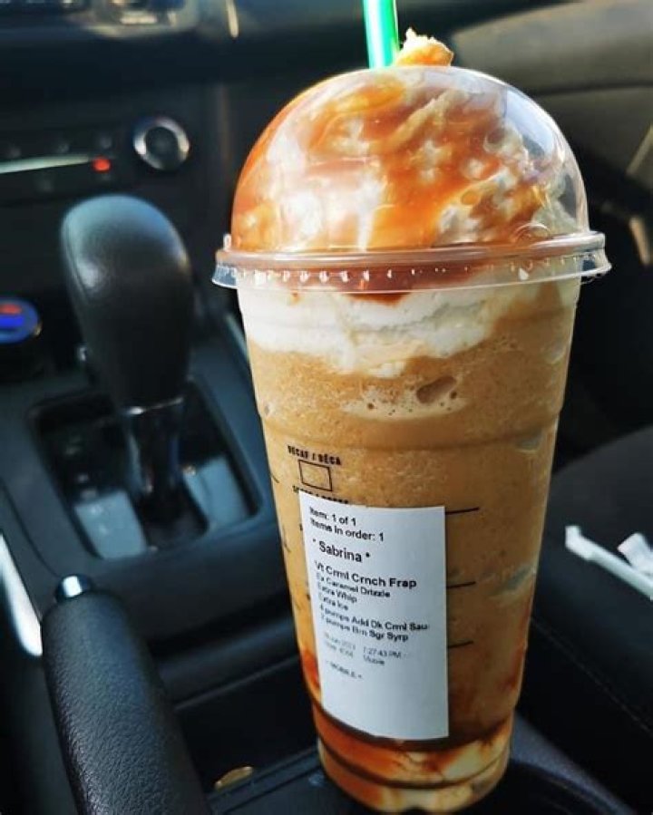 How much is a Venti Caramel Crunch Frappuccino at Starbucks?